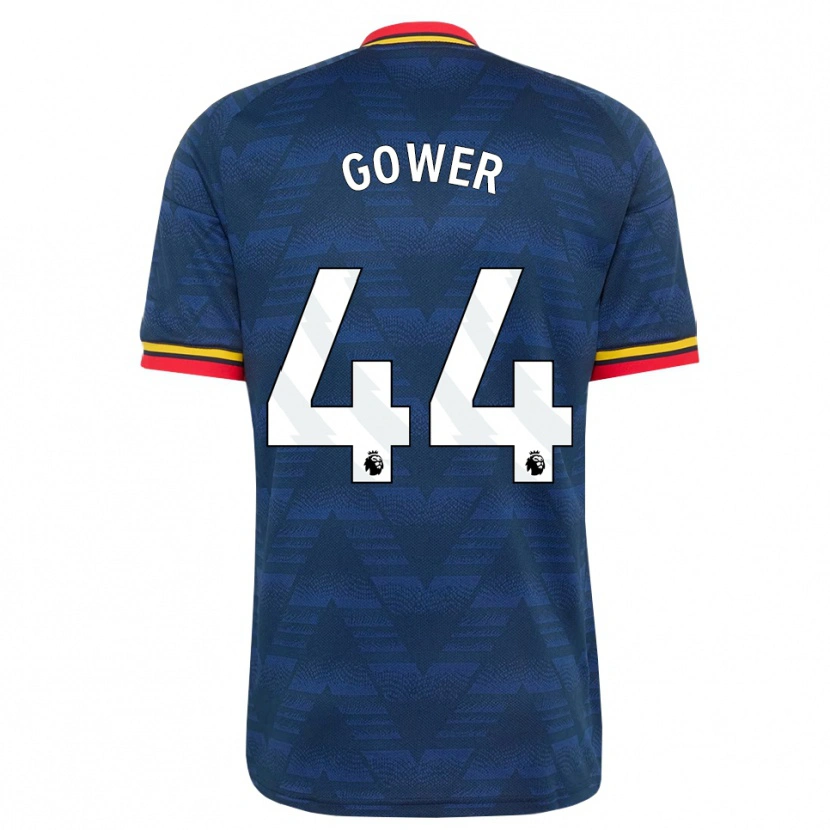 Danxen Kinderen Jimi Gower #44 Middernachtblauw Geel Rood Uitshirt Uittenue 2026/27 T-Shirt