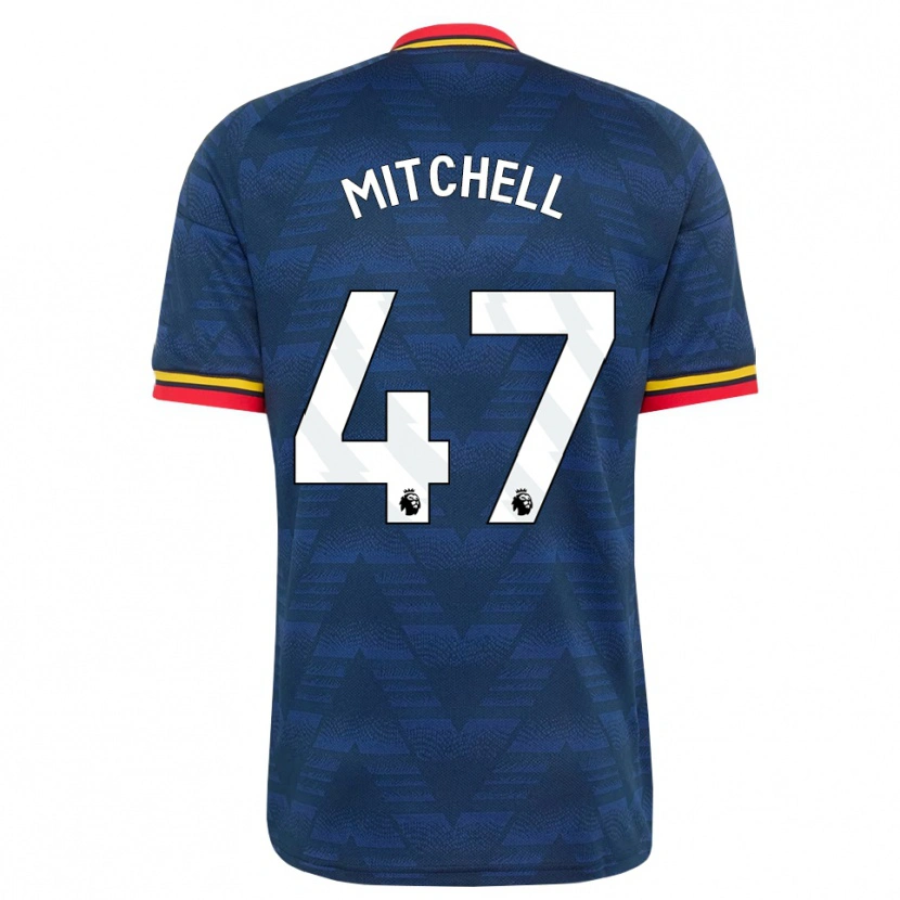 Danxen Kinderen Remy Mitchell #47 Middernachtblauw Geel Rood Uitshirt Uittenue 2026/27 T-Shirt