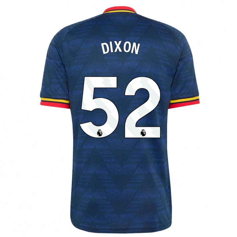 Danxen Kinderen Jaden Dixon #52 Middernachtblauw Geel Rood Uitshirt Uittenue 2026/27 T-Shirt
