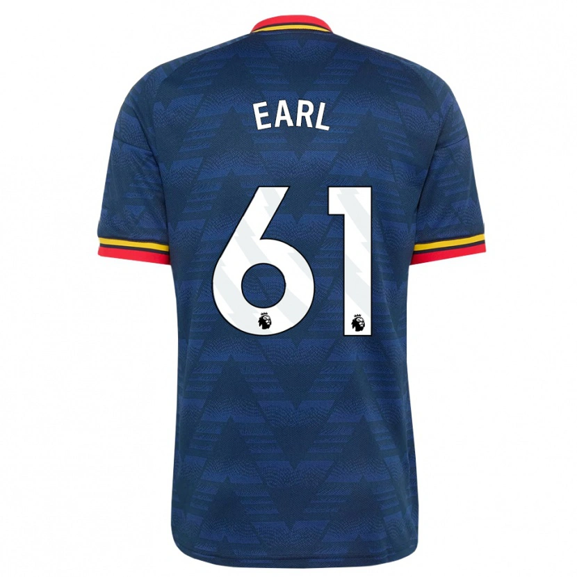 Danxen Kinderen Madison Earl #61 Middernachtblauw Geel Rood Uitshirt Uittenue 2026/27 T-Shirt