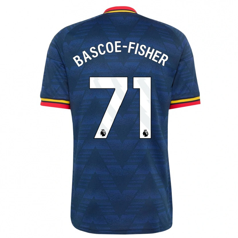 Danxen Kinderen Jakai Bascoe-Fisher #71 Middernachtblauw Geel Rood Uitshirt Uittenue 2026/27 T-Shirt