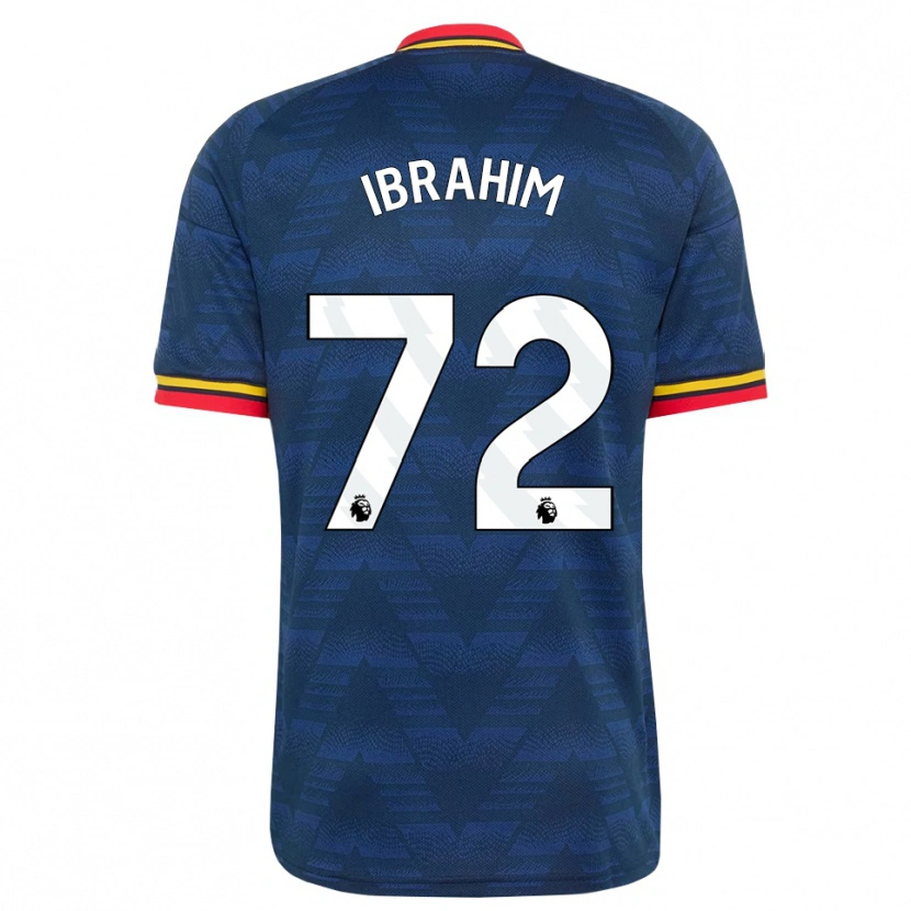 Danxen Kinderen Ife Ibrahim #72 Middernachtblauw Geel Rood Uitshirt Uittenue 2026/27 T-Shirt