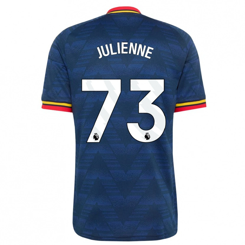 Danxen Kinderen Theo Julienne #73 Middernachtblauw Geel Rood Uitshirt Uittenue 2026/27 T-Shirt