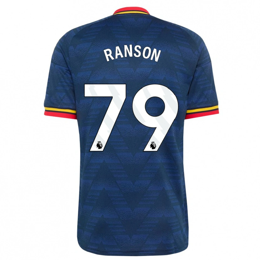 Danxen Kinderen Khari Ranson #79 Middernachtblauw Geel Rood Uitshirt Uittenue 2026/27 T-Shirt