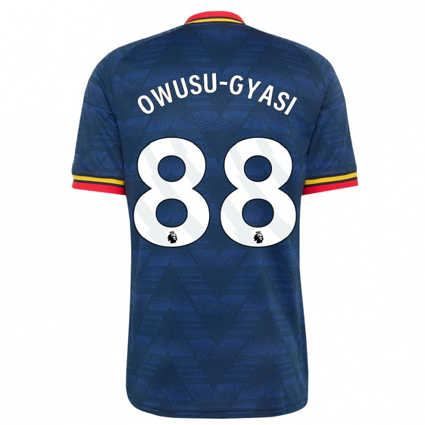 Danxen Kinderen Abraham Owusu-Gyasi #88 Middernachtblauw Geel Rood Uitshirt Uittenue 2026/27 T-Shirt