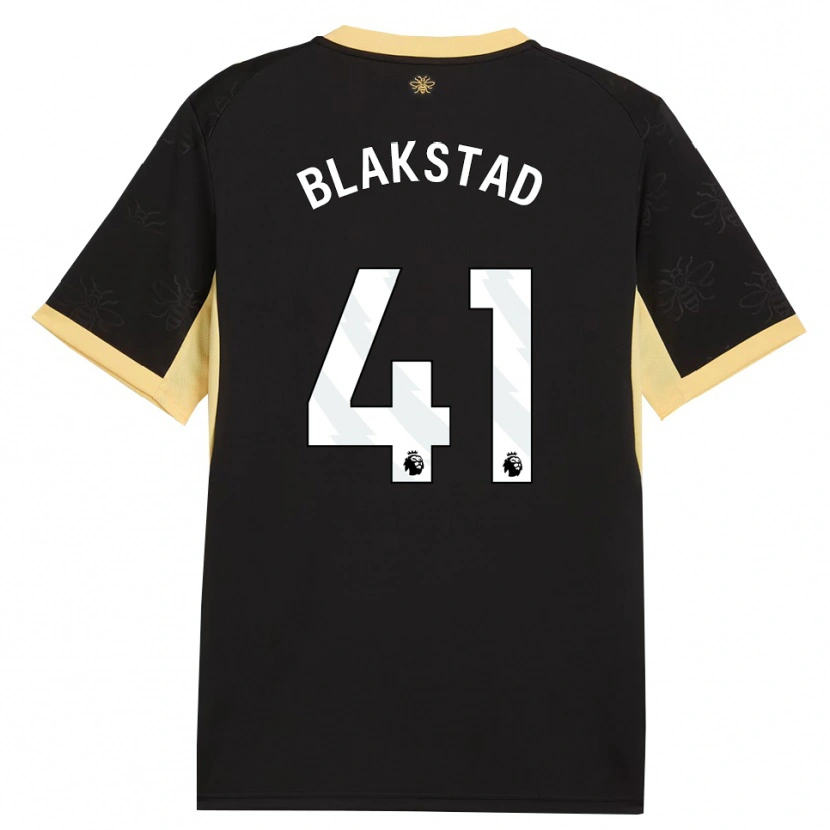 Danxen Kinderen Julie Blakstad #41 Zwart Geel Uitshirt Uittenue 2026/27 T-Shirt