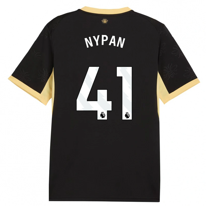 Danxen Kinderen Sverre Nypan #41 Zwart Geel Uitshirt Uittenue 2026/27 T-Shirt