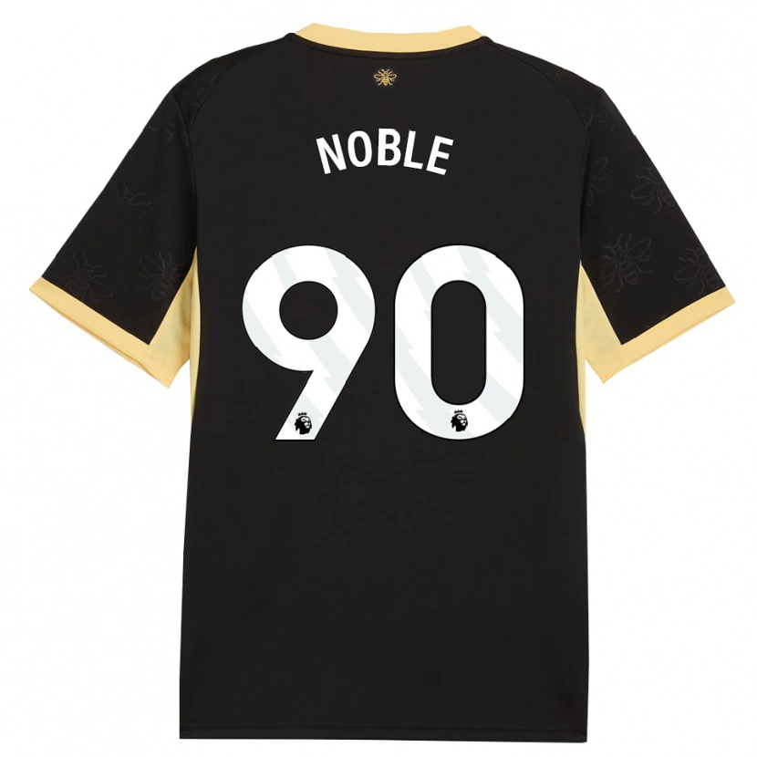 Danxen Kinderen Kian Noble #90 Zwart Geel Uitshirt Uittenue 2026/27 T-Shirt