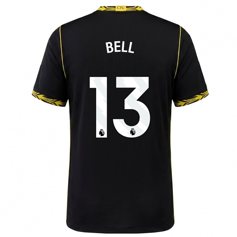 Danxen Kinderen Toby Bell #13 Zwart Geel Uitshirt Uittenue 2026/27 T-Shirt