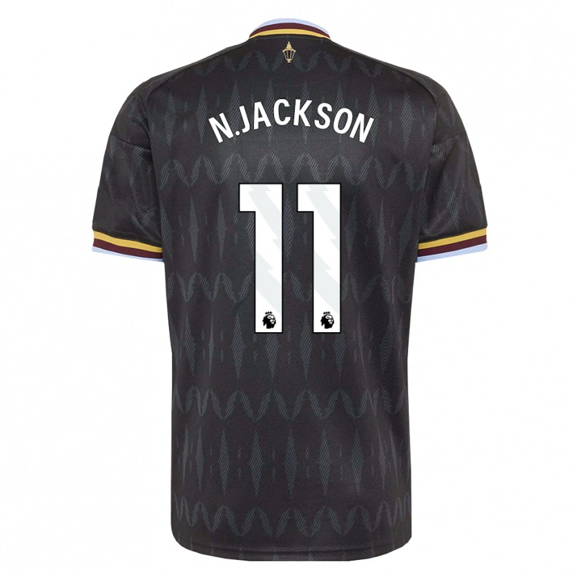 Danxen Kinderen Nicolas Jackson #11 Korenbloemblauw Zwart Geel Uitshirt Uittenue 2026/27 T-Shirt