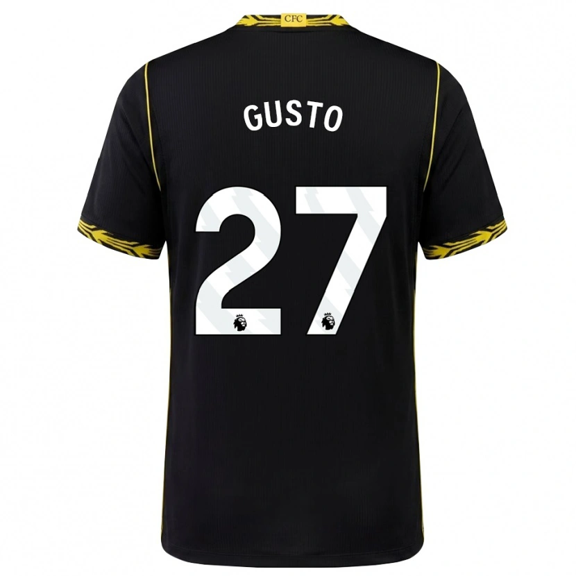 Danxen Kinderen Malo Gusto #27 Zwart Geel Uitshirt Uittenue 2026/27 T-Shirt