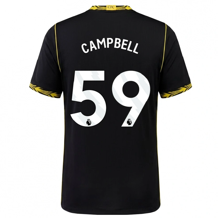 Danxen Kinderen Harrison Murray-Campbell #59 Zwart Geel Uitshirt Uittenue 2026/27 T-Shirt