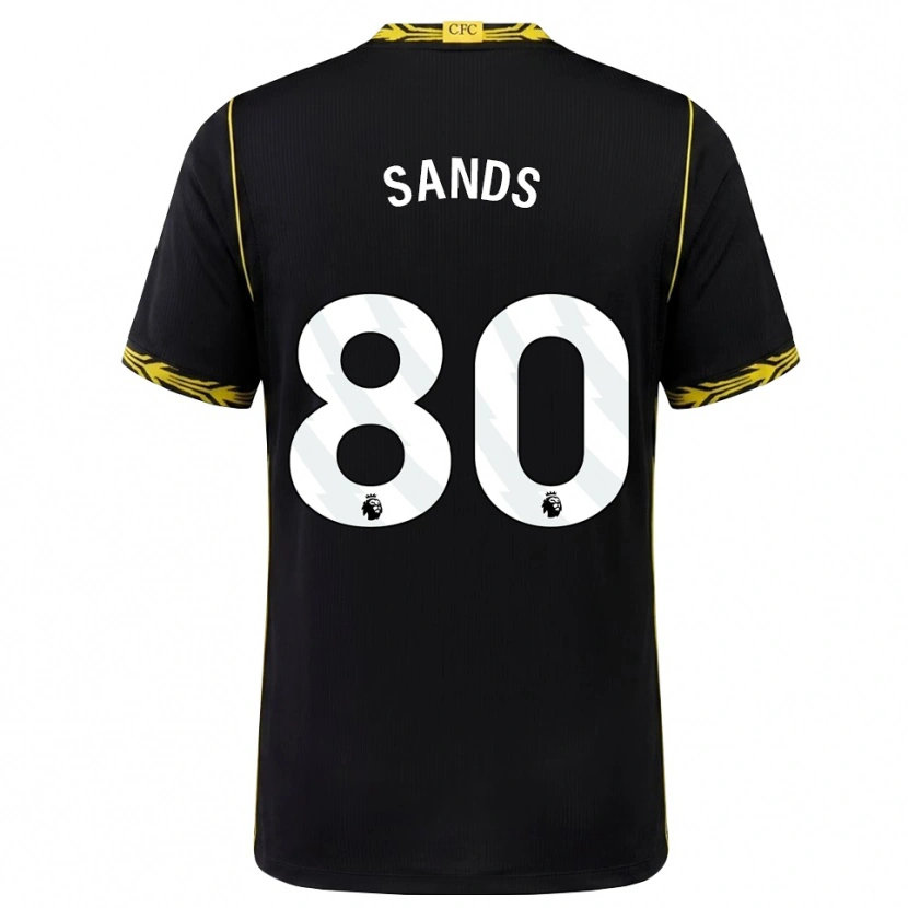 Danxen Kinderen Hudson Sands #80 Zwart Geel Uitshirt Uittenue 2026/27 T-Shirt