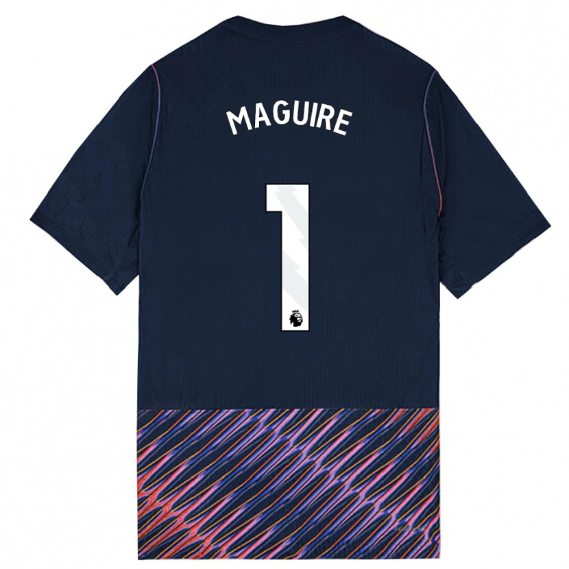 Danxen Kinderen Aaron Maguire #1 Koninklijk Blauw Wit Uitshirt Uittenue 2026/27 T-Shirt
