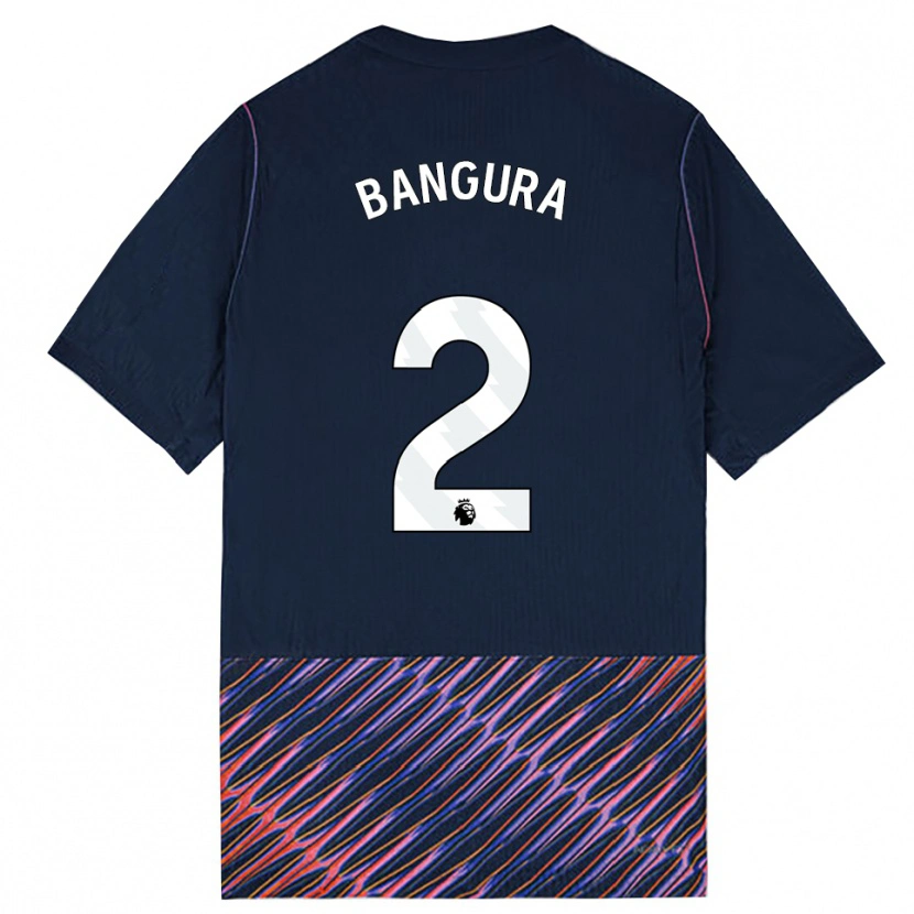 Danxen Kinderen Samal Bangura #2 Koninklijk Blauw Wit Uitshirt Uittenue 2026/27 T-Shirt