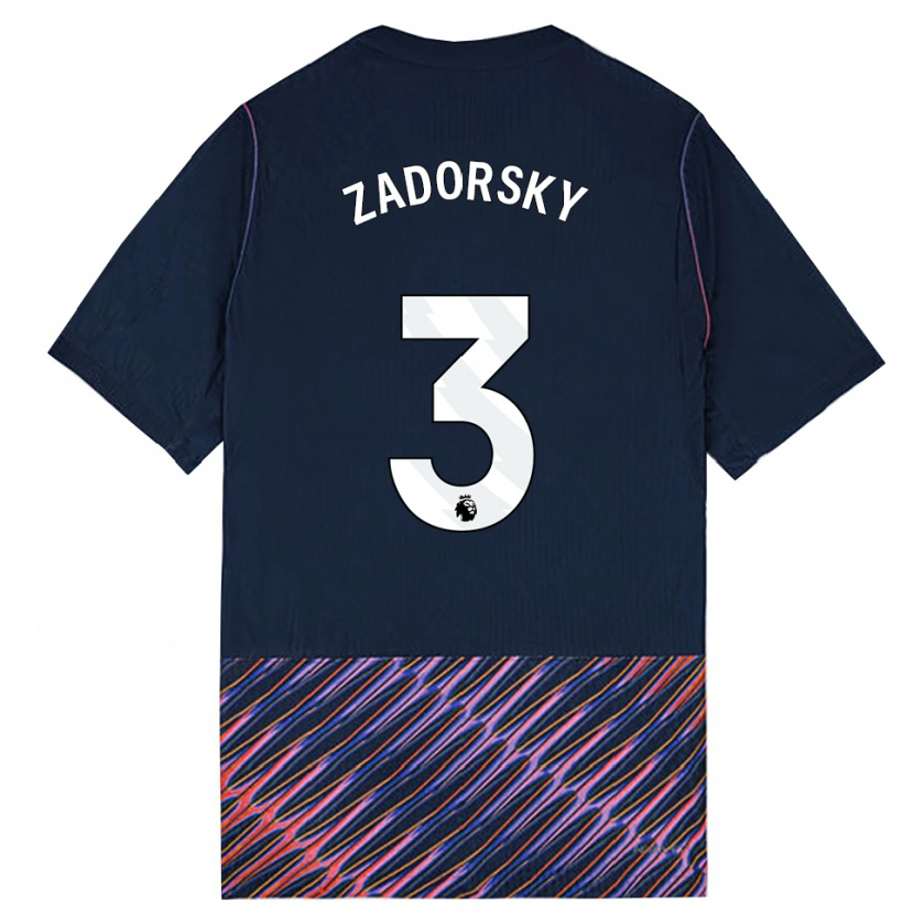 Danxen Kinderen Shelina Zadorsky #3 Koninklijk Blauw Wit Uitshirt Uittenue 2026/27 T-Shirt
