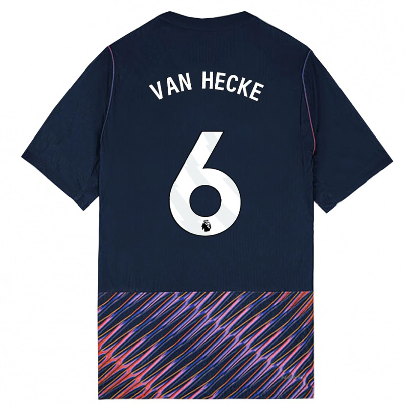 Danxen Kinderen Jan Paul Van Hecke #6 Koninklijk Blauw Wit Uitshirt Uittenue 2026/27 T-Shirt