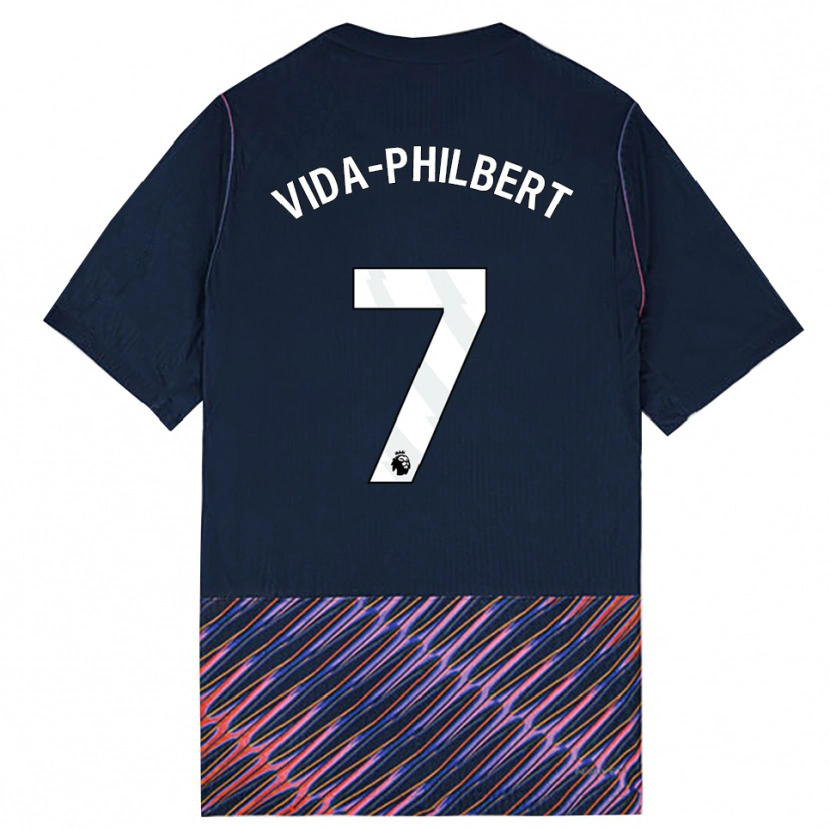 Danxen Kinderen Joel Philbert #7 Koninklijk Blauw Wit Uitshirt Uittenue 2026/27 T-Shirt