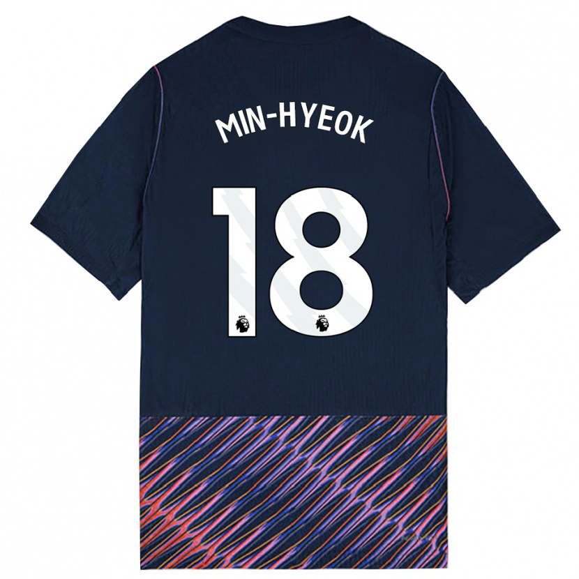 Danxen Kinderen Min-Hyeok Yang #18 Koninklijk Blauw Wit Uitshirt Uittenue 2026/27 T-Shirt