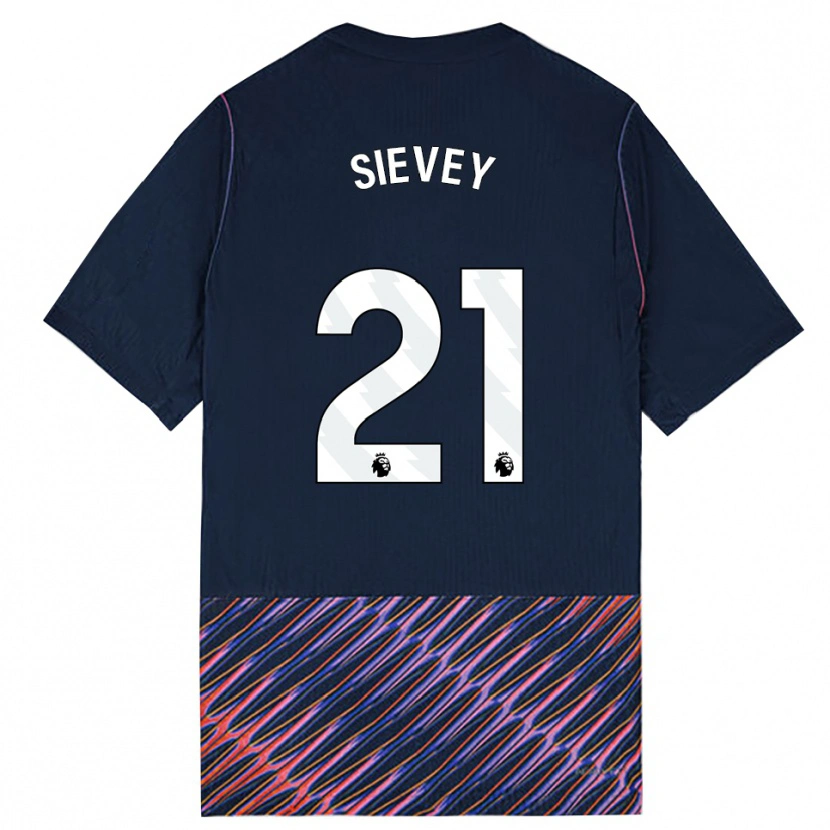 Danxen Kinderen Max Sievey #21 Koninklijk Blauw Wit Uitshirt Uittenue 2026/27 T-Shirt