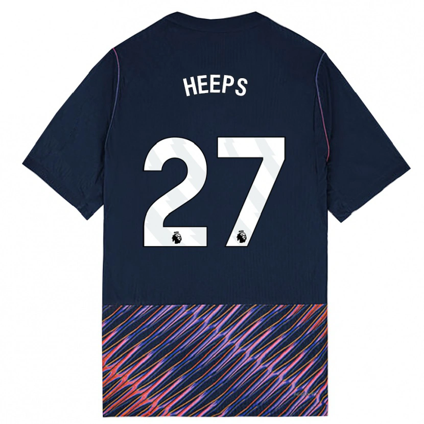 Danxen Kinderen Eleanor Heeps #27 Koninklijk Blauw Wit Uitshirt Uittenue 2026/27 T-Shirt