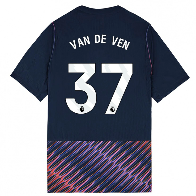 Danxen Kinderen Micky Van De Ven #37 Koninklijk Blauw Wit Uitshirt Uittenue 2026/27 T-Shirt