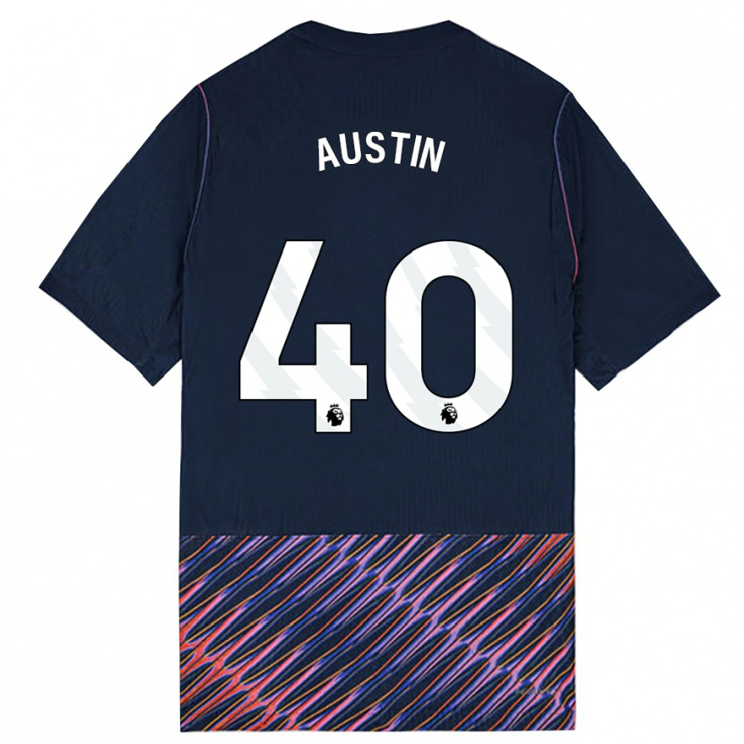 Danxen Kinderen Brandon Austin #40 Koninklijk Blauw Wit Uitshirt Uittenue 2026/27 T-Shirt
