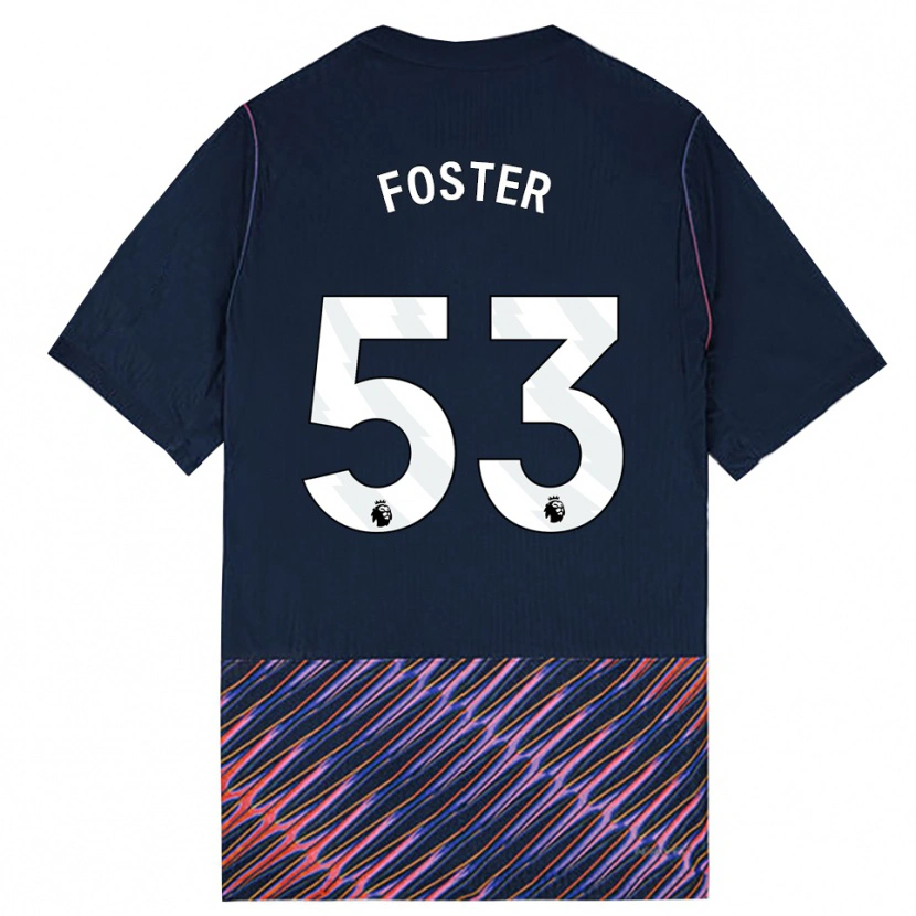 Danxen Kinderen Brooklyn Lyons Foster #53 Koninklijk Blauw Wit Uitshirt Uittenue 2026/27 T-Shirt