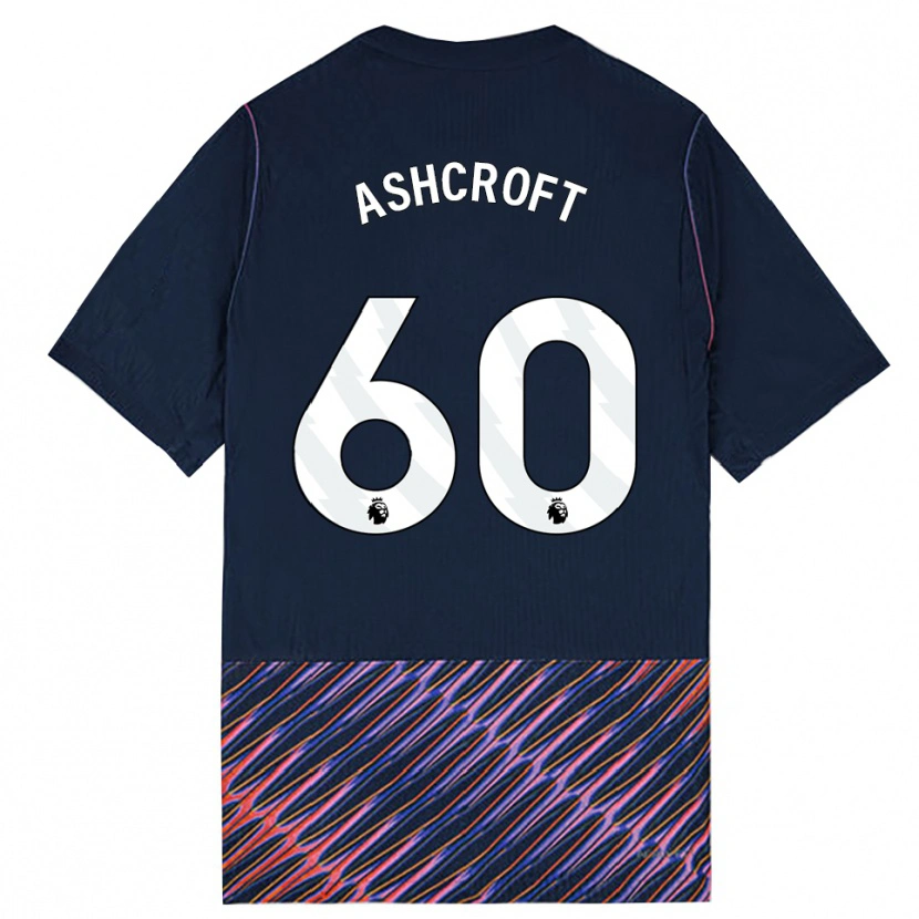 Danxen Kinderen Tyrell Ashcroft #60 Koninklijk Blauw Wit Uitshirt Uittenue 2026/27 T-Shirt
