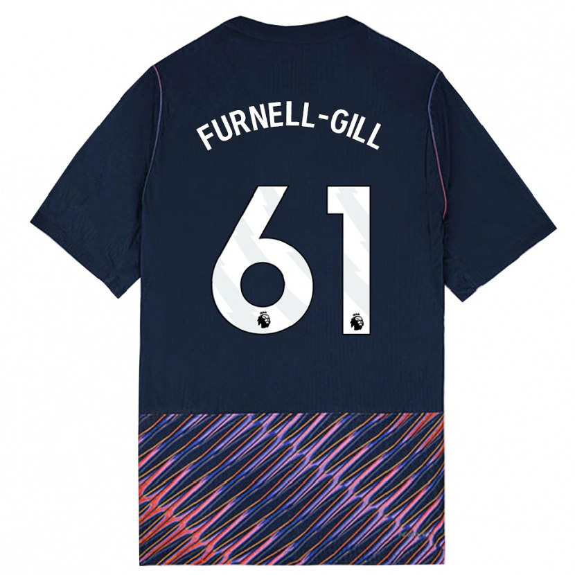 Danxen Kinderen Luca Furnell-Gill #61 Koninklijk Blauw Wit Uitshirt Uittenue 2026/27 T-Shirt