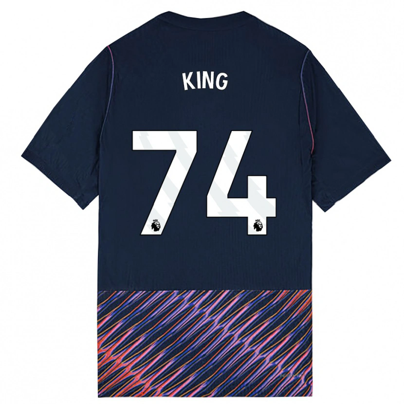 Danxen Kinderen Maeson King #74 Koninklijk Blauw Wit Uitshirt Uittenue 2026/27 T-Shirt
