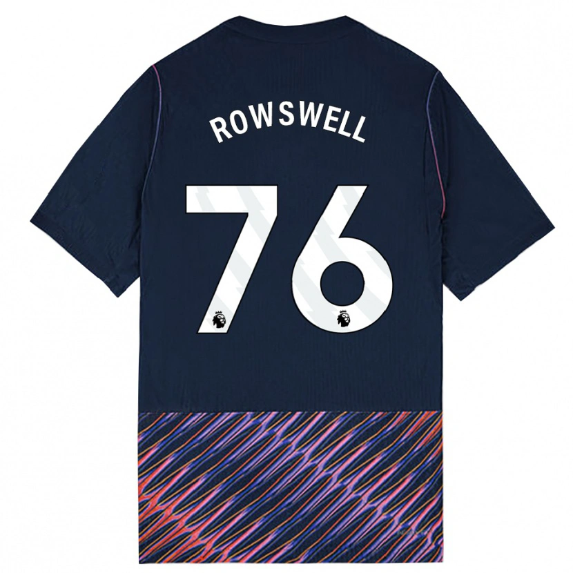 Danxen Kinderen James Rowswell #76 Koninklijk Blauw Wit Uitshirt Uittenue 2026/27 T-Shirt