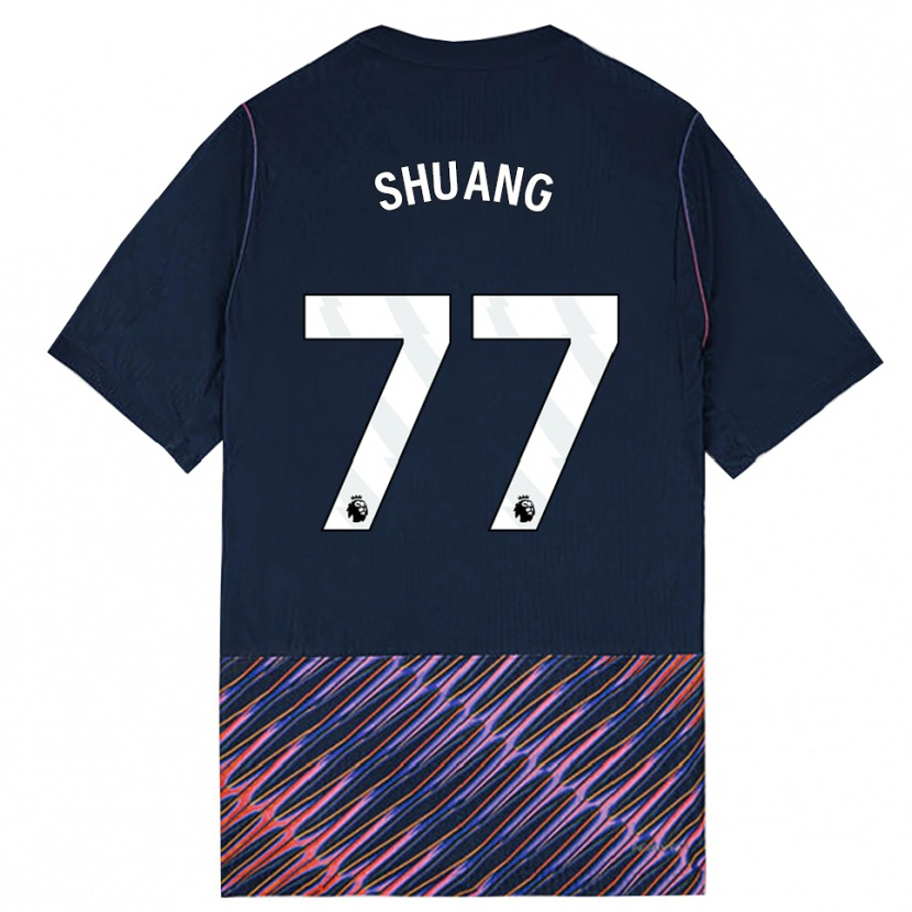 Danxen Kinderen Wang Shuang #77 Koninklijk Blauw Wit Uitshirt Uittenue 2026/27 T-Shirt