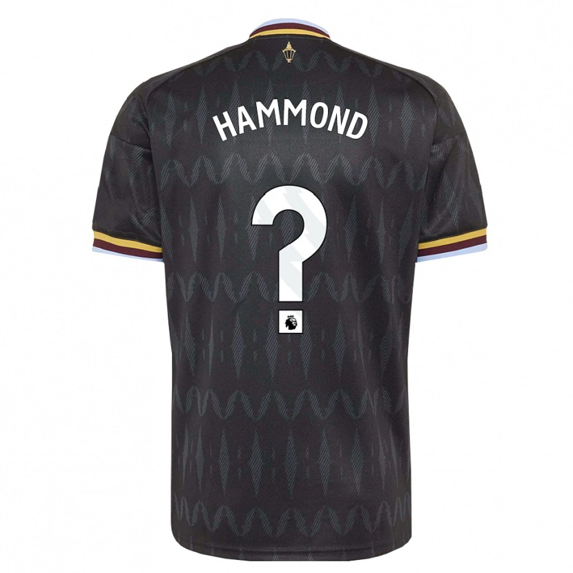 Danxen Kinderen Alex Hammond #0 Korenbloemblauw Zwart Geel Uitshirt Uittenue 2026/27 T-Shirt