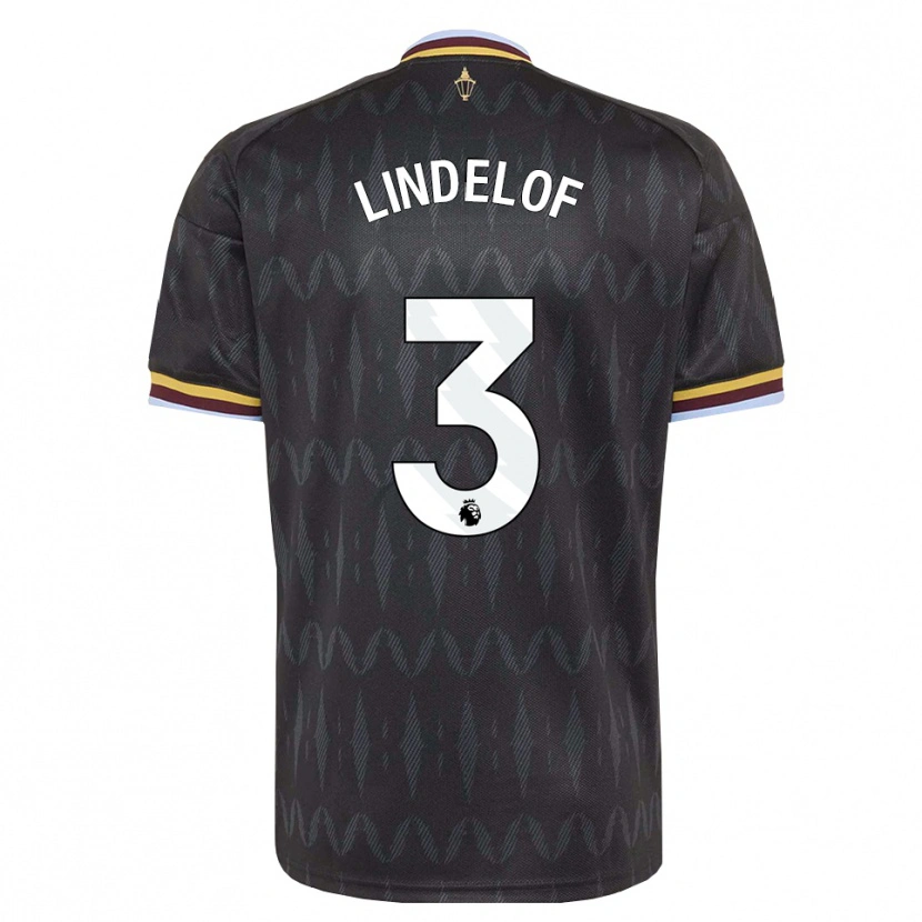 Danxen Kinderen Victor Lindelöf #3 Korenbloemblauw Zwart Geel Uitshirt Uittenue 2026/27 T-Shirt