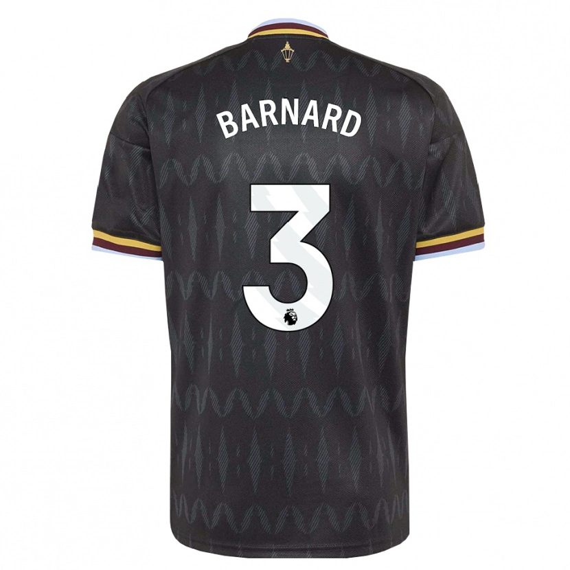 Danxen Kinderen Finlay Barnard #3 Korenbloemblauw Zwart Geel Uitshirt Uittenue 2026/27 T-Shirt