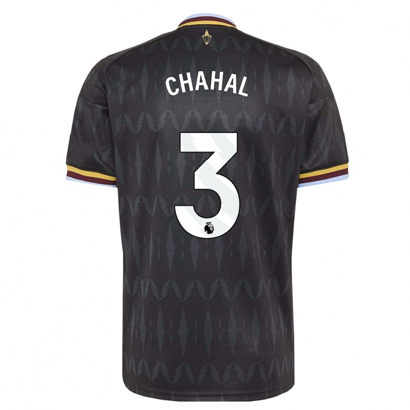 Danxen Kinderen Curran Chahal #3 Korenbloemblauw Zwart Geel Uitshirt Uittenue 2026/27 T-Shirt