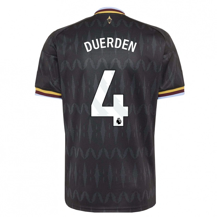 Danxen Kinderen Archie Duerden #4 Korenbloemblauw Zwart Geel Uitshirt Uittenue 2026/27 T-Shirt