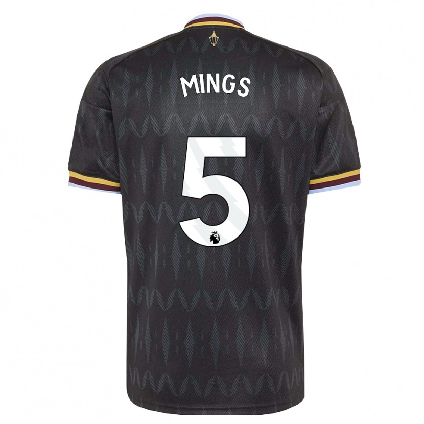 Danxen Kinderen Tyrone Mings #5 Korenbloemblauw Zwart Geel Uitshirt Uittenue 2026/27 T-Shirt