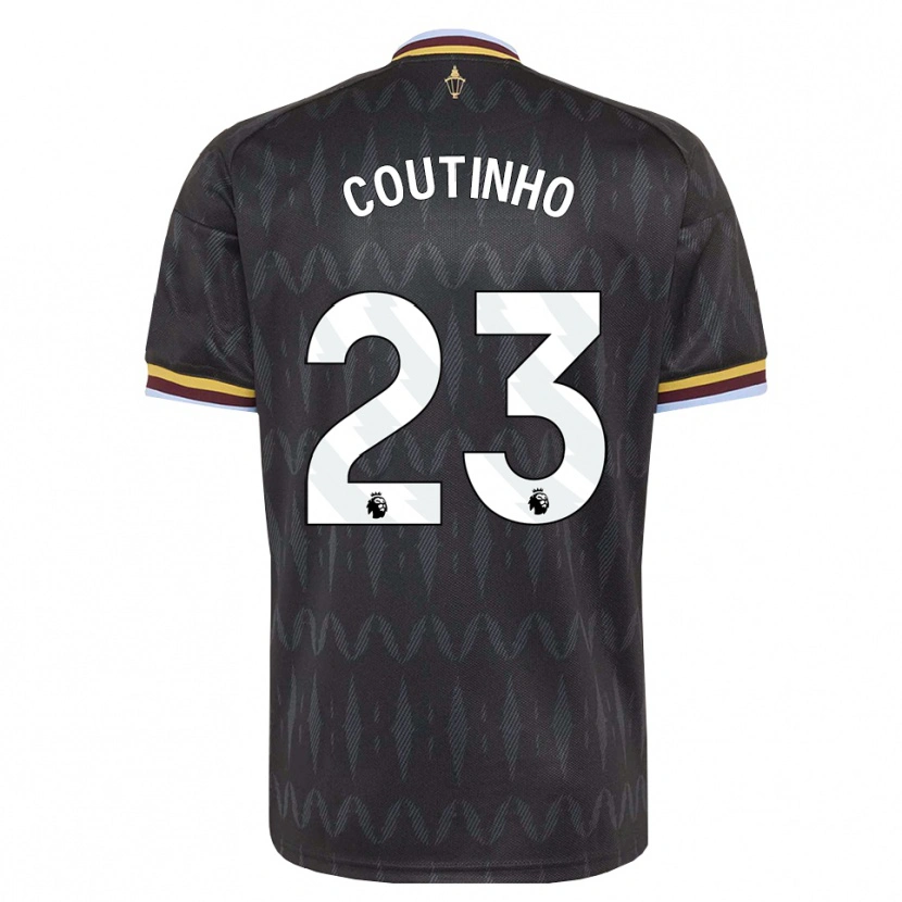 Danxen Kinderen Philippe Coutinho #23 Korenbloemblauw Zwart Geel Uitshirt Uittenue 2026/27 T-Shirt