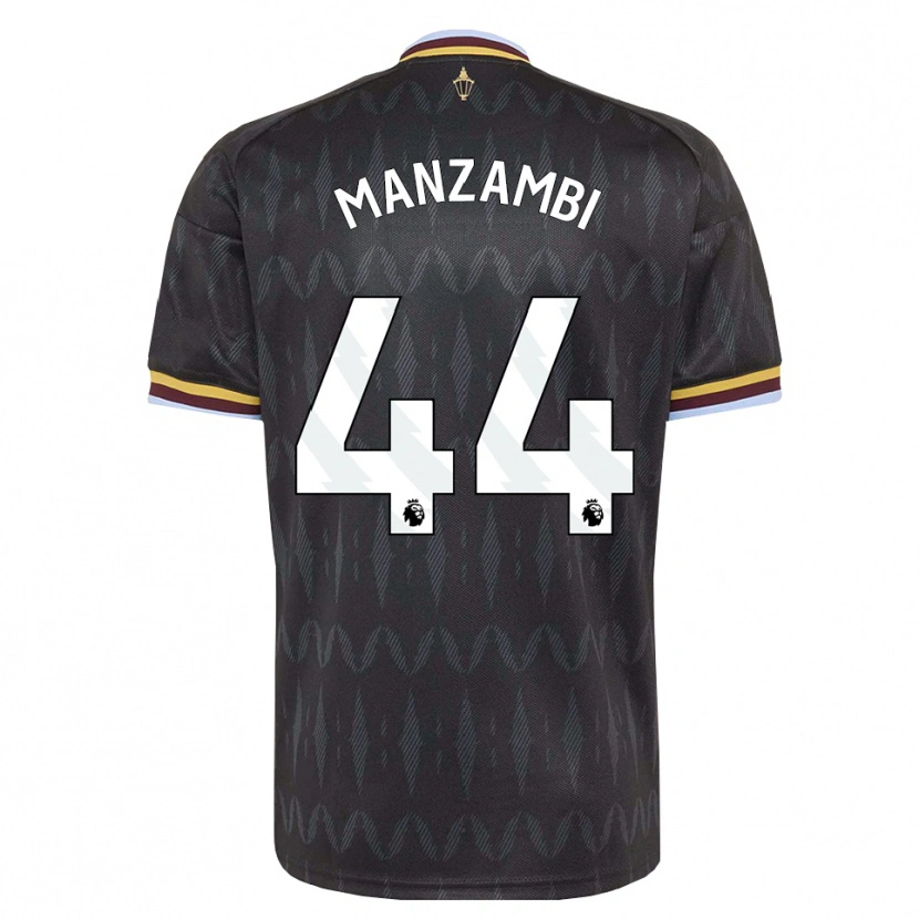 Danxen Kinderen Johan Manzambi #44 Korenbloemblauw Zwart Geel Uitshirt Uittenue 2026/27 T-Shirt