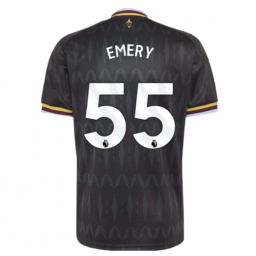 Danxen Kinderen Lander Emery #55 Korenbloemblauw Zwart Geel Uitshirt Uittenue 2026/27 T-Shirt