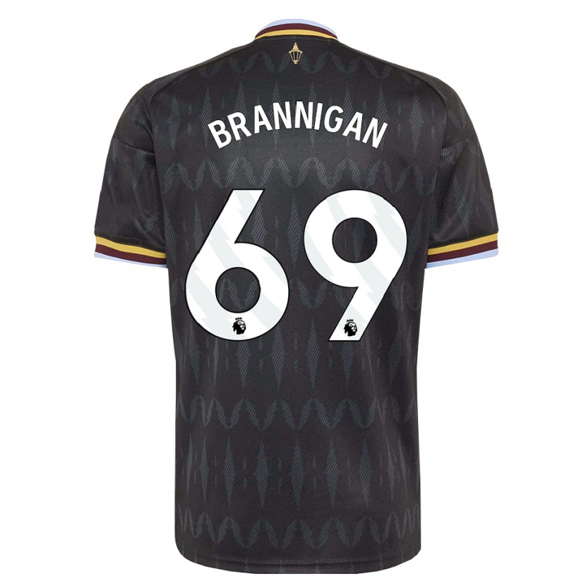 Danxen Kinderen Cole Brannigan #69 Korenbloemblauw Zwart Geel Uitshirt Uittenue 2026/27 T-Shirt