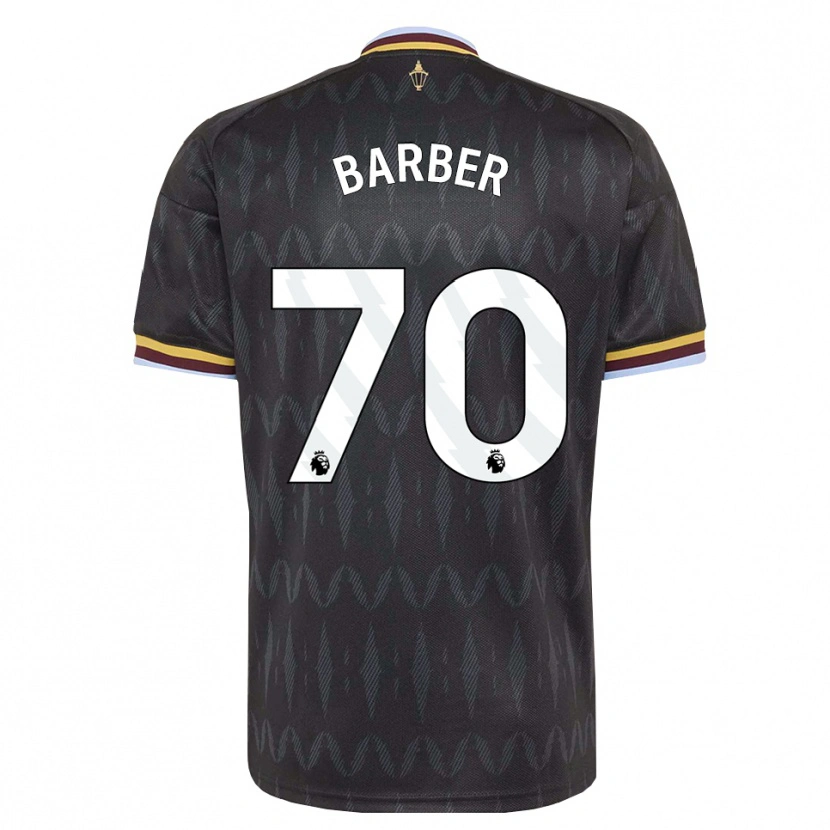 Danxen Kinderen Jayden Barber #70 Korenbloemblauw Zwart Geel Uitshirt Uittenue 2026/27 T-Shirt
