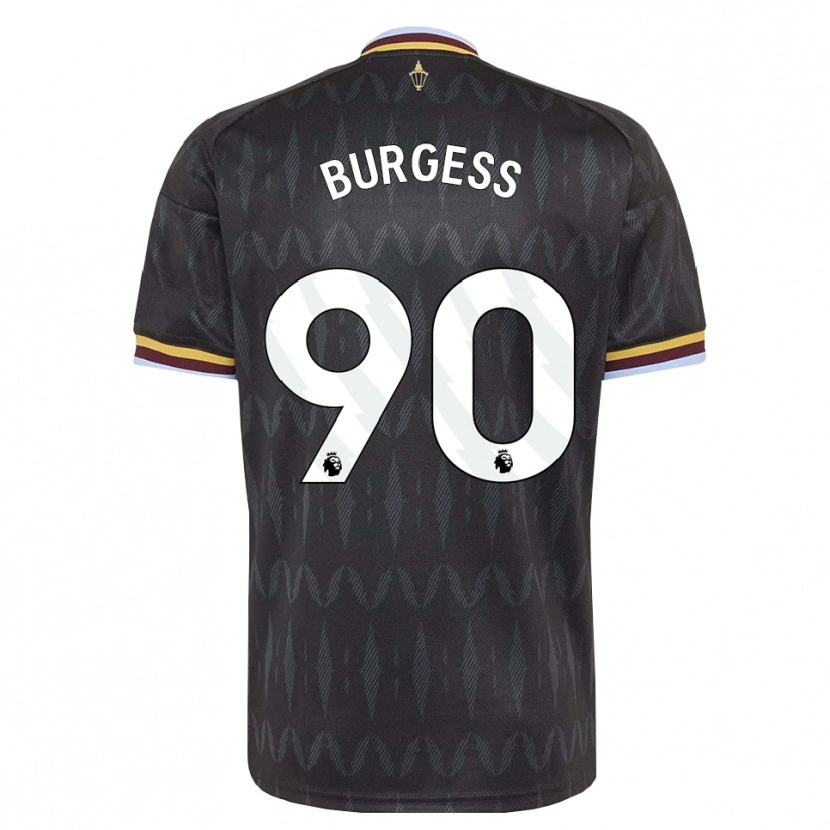 Danxen Kinderen Woody Burgess #90 Korenbloemblauw Zwart Geel Uitshirt Uittenue 2026/27 T-Shirt