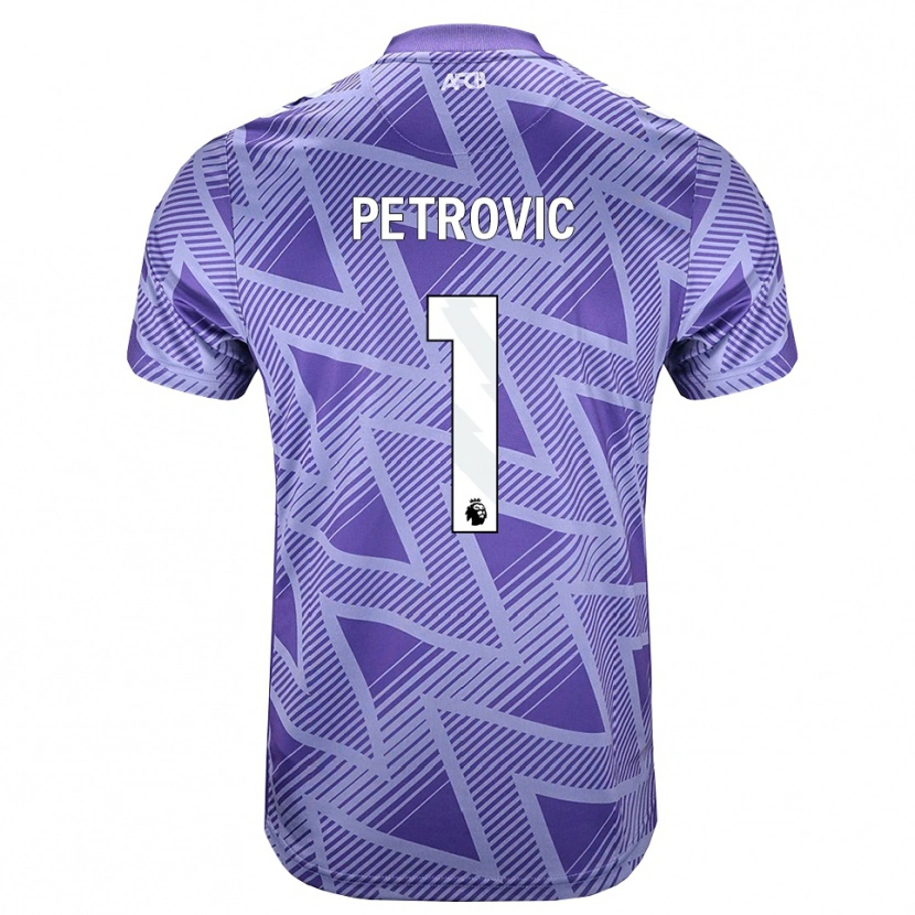 Danxen Kinderen Djordje Petrovic #1 Licht Violet Rood Wit Uitshirt Uittenue 2026/27 T-Shirt
