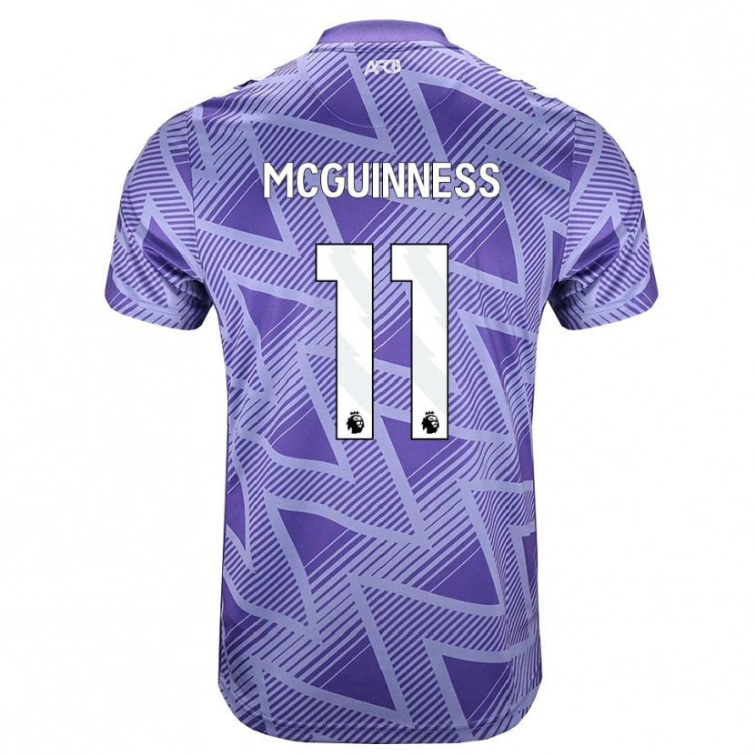 Danxen Kinderen Gemma Mcguinness #11 Licht Violet Rood Wit Uitshirt Uittenue 2026/27 T-Shirt