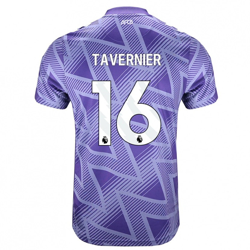 Danxen Kinderen Marcus Tavernier #16 Licht Violet Rood Wit Uitshirt Uittenue 2026/27 T-Shirt