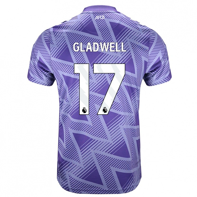 Danxen Kinderen Molly Gladwell #17 Licht Violet Rood Wit Uitshirt Uittenue 2026/27 T-Shirt