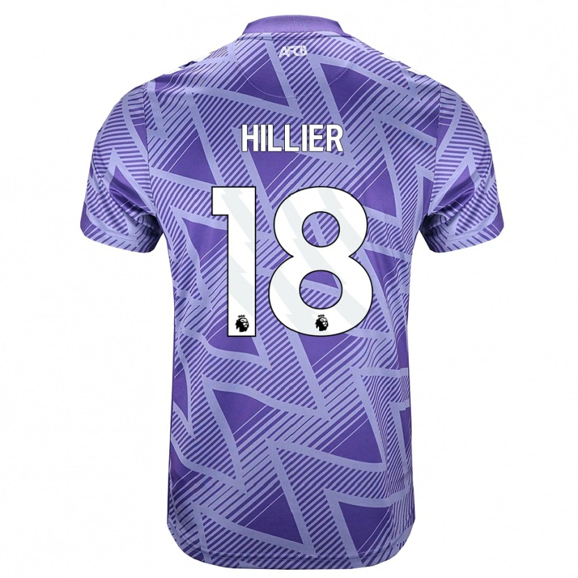 Danxen Kinderen Gemma Hillier #18 Licht Violet Rood Wit Uitshirt Uittenue 2026/27 T-Shirt